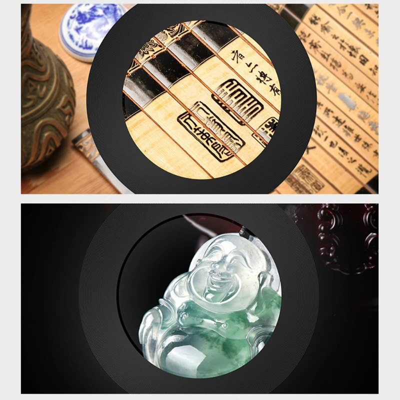 Optical Glass Lens Magnifying Lamp Metal Gooseneck 3 Color Modes 10X Magnification 6.30&quot Aluminum Alloy Frame for T5UC | Инструменты