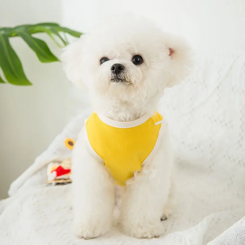 Одежда для домашних животных тонкий и дышащий зеленый жилет ранец с авокадо на