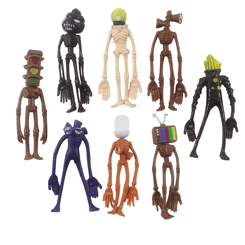 Новинка 8 шт./компл. 11 см голова сирены ПВХ игрушки Фигурки героев фигурки ужасов