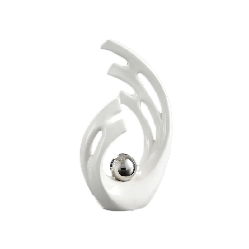 

Europe High quality ceramic White Angel wings Figurines home Decoration Crafts Miniatures creative figurines For wedding Gifts