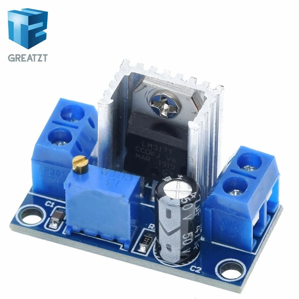 LM317 DC-DC понижающий преобразователь модуль линейной платы LM317 регулируемый регулятор напряжения источник питания