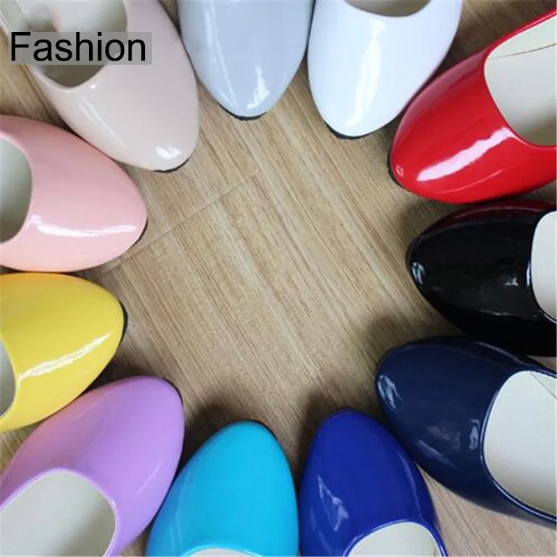 Размера плюс Большие размеры 35 43 и выше женские туфли из полиуретановой кожи на