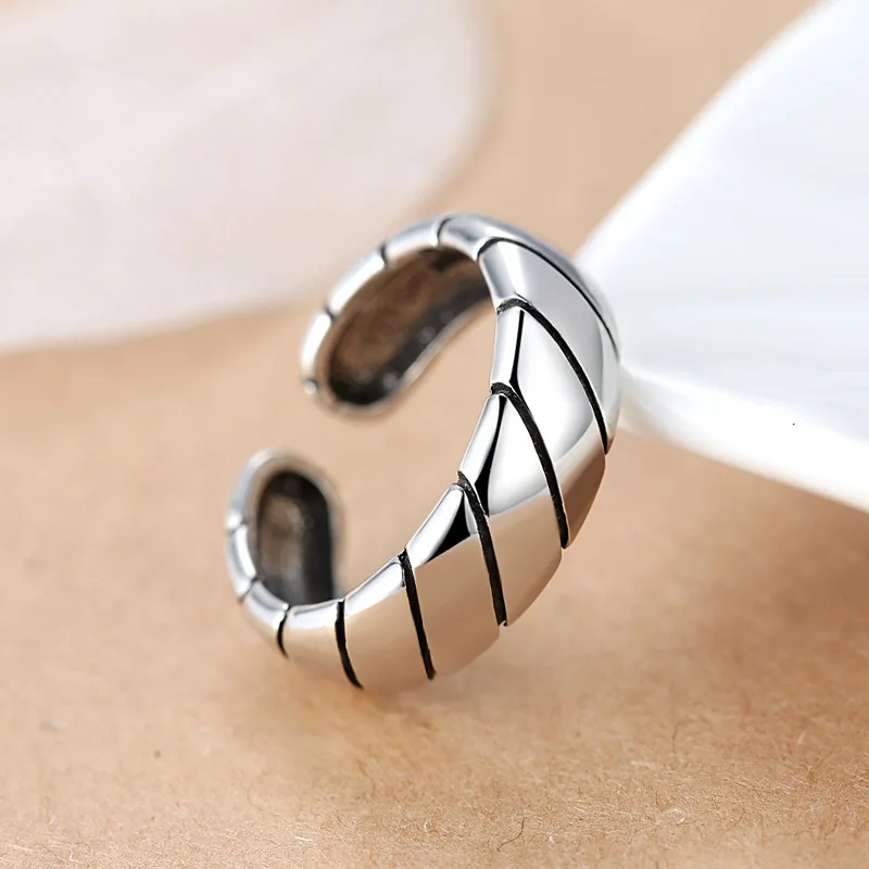 Kindey Punk Personality Silver Color Smooth Round Rings For Women Engagement Jewelry Girls Open Finger | Украшения и аксессуары