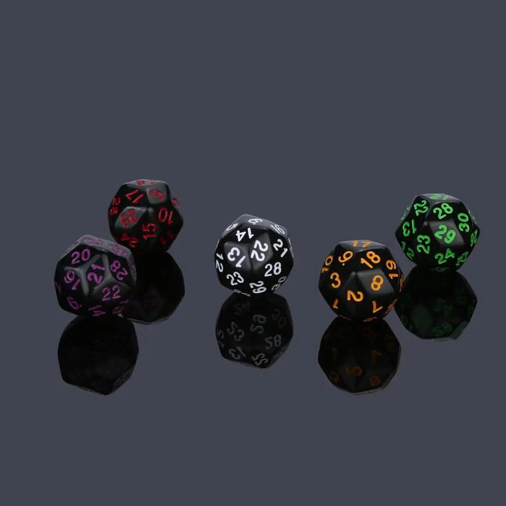 30 лицевых костей 6 шт. стандартные наборы новые полимерные кости ролевые игры для