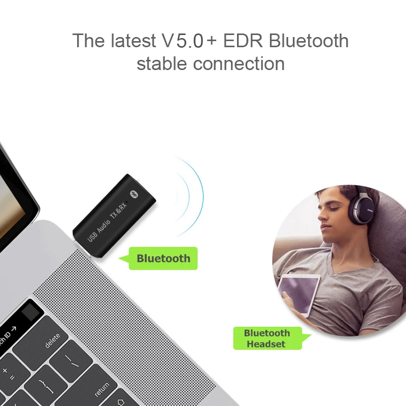 KEBIDU стерео Bluetooth 5,0 аудио приемник передатчик Мини Bluetooth беспроводной адаптер AUX RCA USB 3,5 мм разъем для ТВ ПК автомобильный комплект