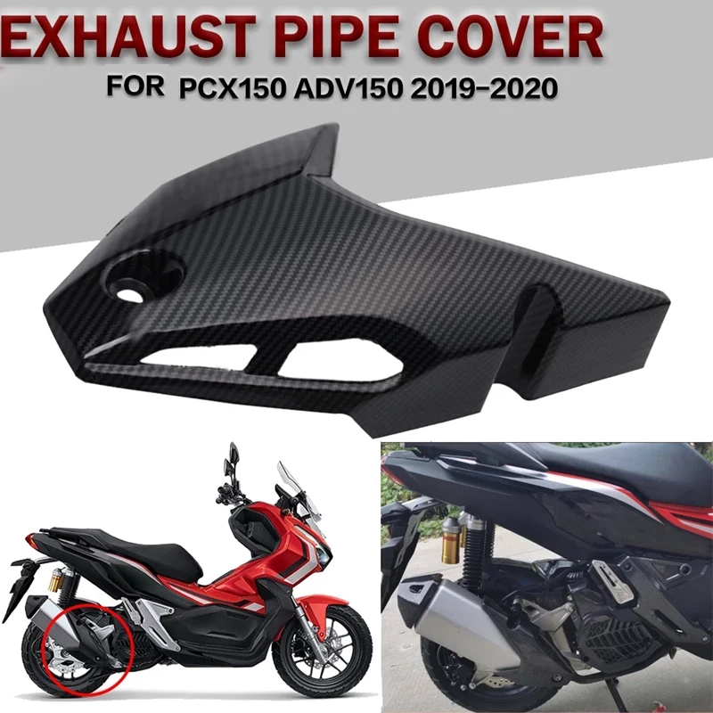 

Motorcycle Exhaust Muffler Pipe Heat Shield Cover Guard Anti-Scalding Cover for HONDA ADV150 ADV 150 2019-2020