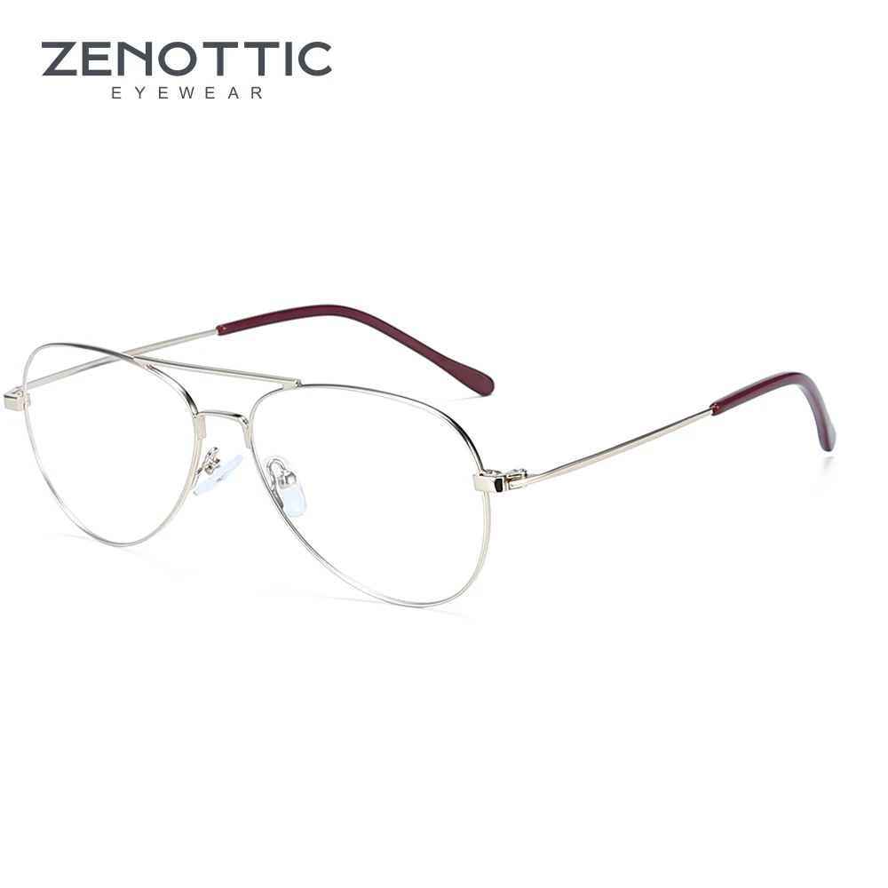 ZENOTTIC металлическая оправа для пилота Мужской Ультра светильник оптические очки