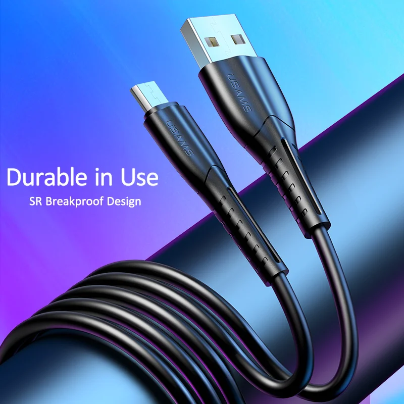 USAMS микро USB кабель для быстрой зарядки Xiaomi Redmi Note 5 Pro Android передачи данных