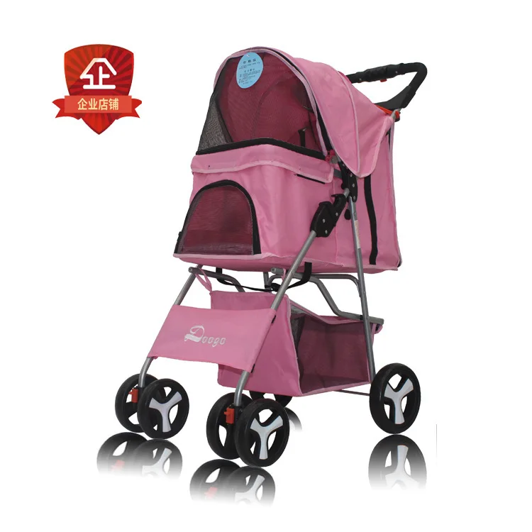 

NEW Pet stroller cat stroller pet stroller pet out trolley Teddy stroller cat stroller lightweight folding