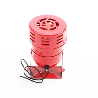 ac 220v 110v dc 12v 24v 110db red mini metal motor siren industrial alarm sound electrical guard against theft ms 190