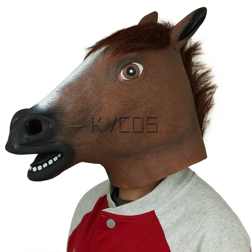 Креативная страшная голова лошади фотокостюм реквизит для театра новинка