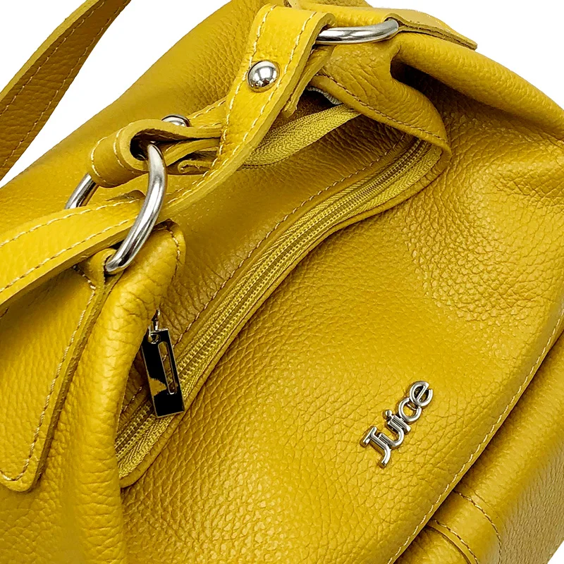 Женская сумка из натуральной кожи JUICE Сделано в Италии через плечо мягкая кожа