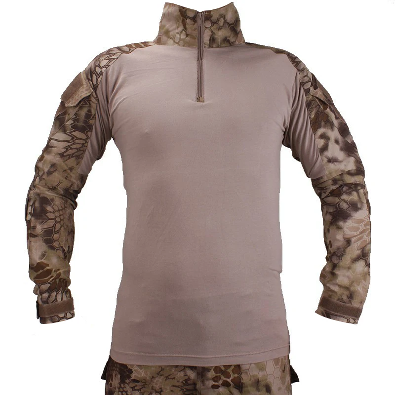 Военная камуфляжная футболка с налокотниками для страйкбола пейнтбола охоты |