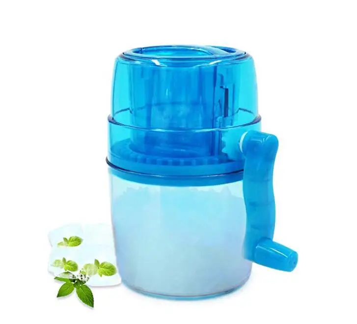 

Handle DIY Ice Crusher Manual Portable Ice slush Maker home Snow Cone Smoothie Ice Block Making Machine Ice Shaver with Ice Bag