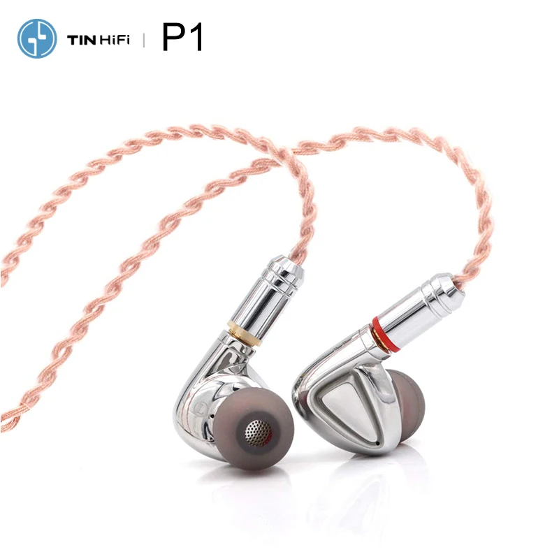 TINHiFi P1 плоский нано мембранный наушник в уши с 5N OFC MMCX кабелем для вокальной
