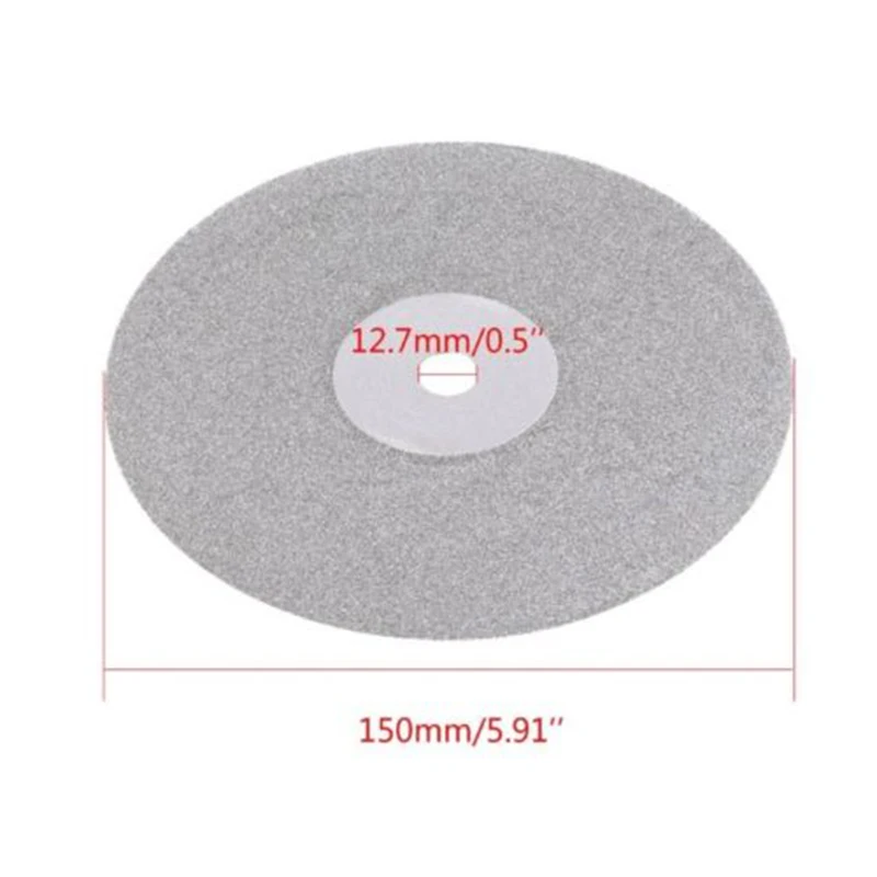 6inch Grit 80-3000 Metalworking Wheel Lapidary Polishing Grinding Disc Diamond Coated Flat Lap Abrasive Tools | Инструменты