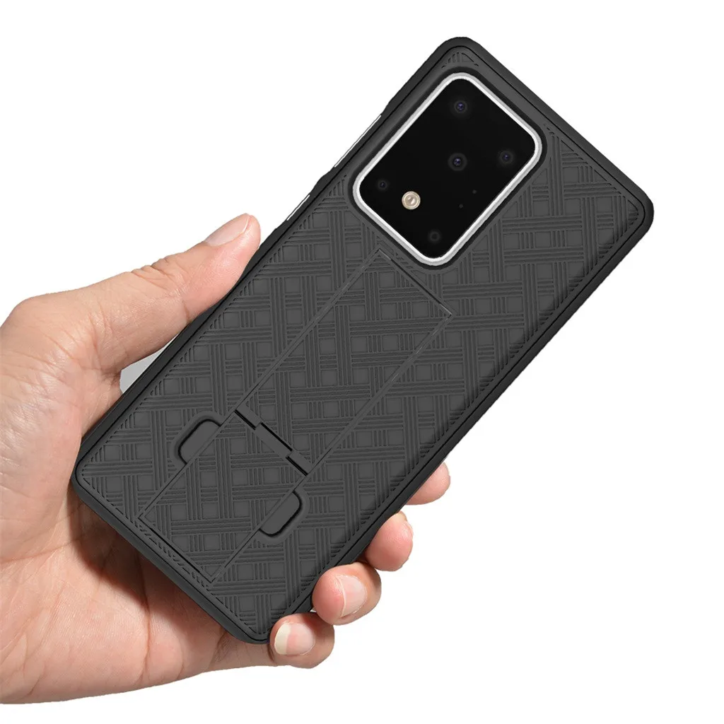 For Samsung S20 Ultra 6.9inch Case Black Slim PC Hard Shell Belt Clip Phone case Protective cover Package case#E25 | Мобильные