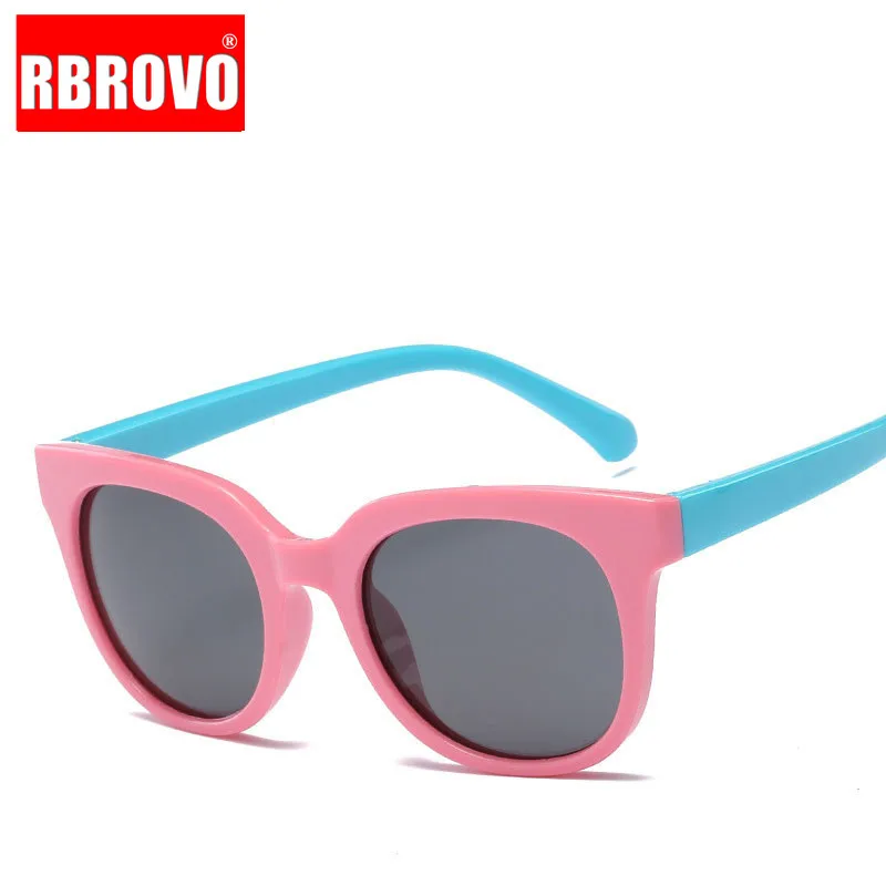 RBROVO 2018 Детские солнечные очки для улицы мультфильм прекрасный карамельный цвет