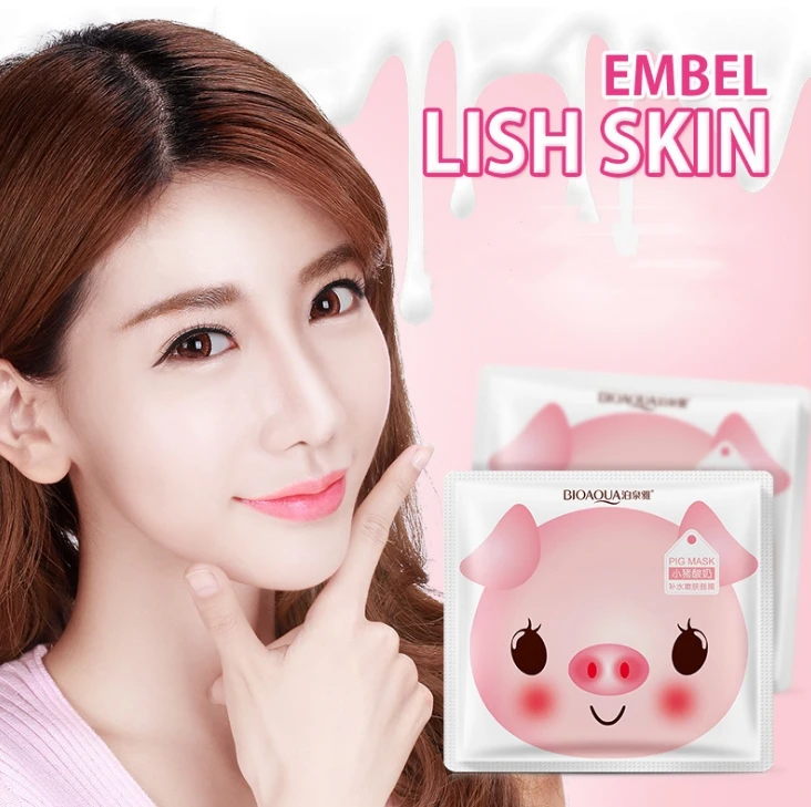 10 шт. пиглет маска для лица йогурт увлажняющие маски против морщин без стимуляции