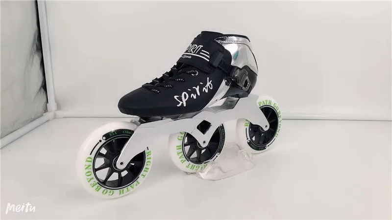 Углеродное волокно встроенные скоростные коньки Patines 3 4 колеса профессиональная гоночная обувь для марафона асфальта наземного дорожного катания 85A30-45