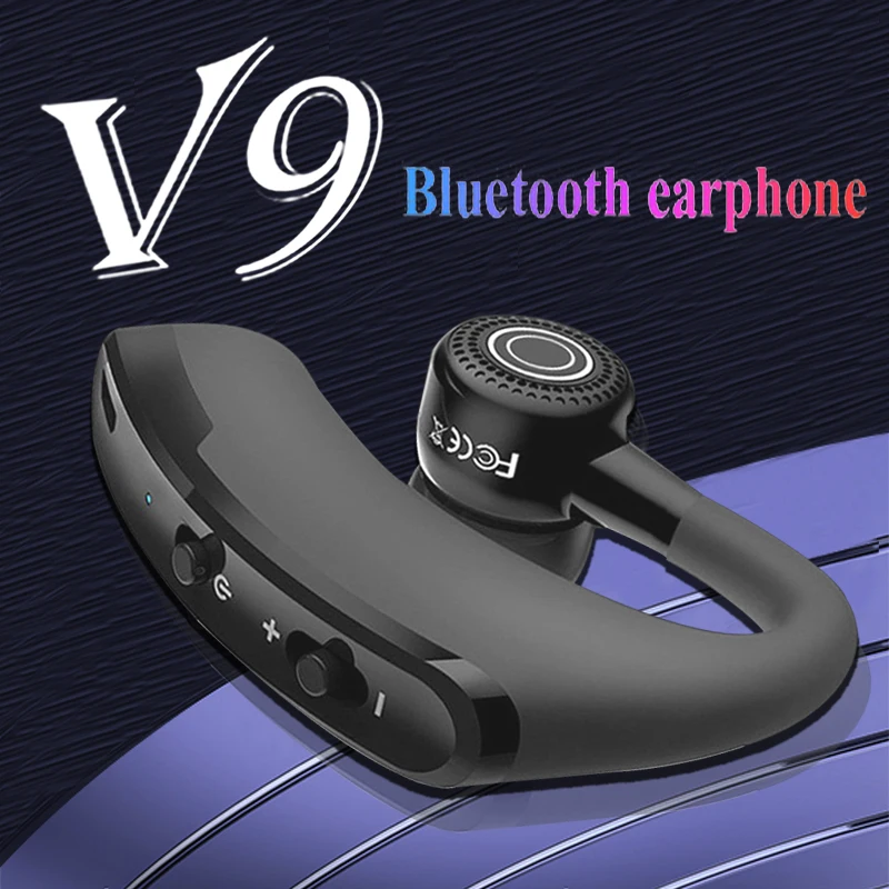 

V9 Simple Portable Headphones Bluetooth Hands-free Business Earbuds Comfortable and Stable Sport Earphone Wireless Music Headset