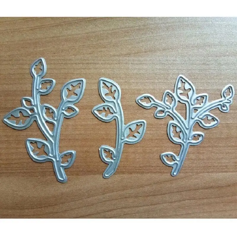 

Металлические Вырубные штампы с 3 листьями для скрапбукинга, блокнота, «сделай сам», вырубка, скрапбукинг, тиснение, три маленьких листа, шаб...