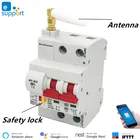 Автоматический выключатель eWeLink, Wi-Fi, 2P, поддержка Alexa и Google home