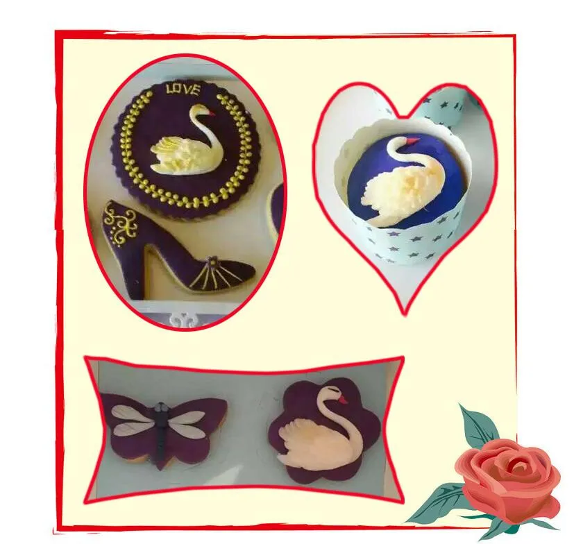 Силиконовая форма Лебедь Формочки Для помадок торта декоративное устройство для