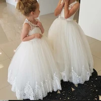jonany lovely flower girl dresses sleeveless lace applique for weddings little girls first communion pageant party dresses