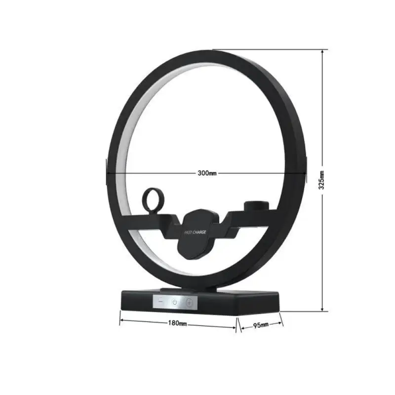 

4-IN-1 10W Wireless Charger For iPhone XS Max XR XS X 8 Samsung S9 S8 + Charger For iWatch Airpods Table Lamp Charging Bracket