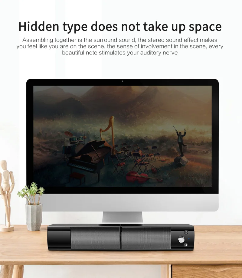 Домашний кинотеатр усилитель для колонок компьютера ноутбука динамик аудио