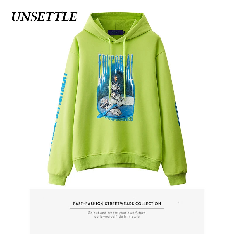 Худи в стиле Харадзюку для мужчин и женщин свитшот с графическим принтом воина