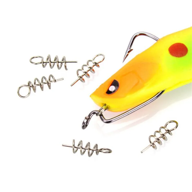 10 шт. 50 100 15 мм рыболовная булавка спиральная приманка Стальные рыболовные