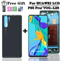 original p30pro for huawei p30 pro lcd display free cover touch screen digitizer assembly with frame vog l29 vog l09 vog l04 lcd
