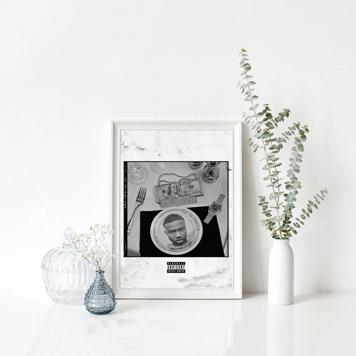 Roddy Ricch Feed Tha Streets II Музыкальный альбом Плакат Певица Музыка Звезда Холст Фото Арт