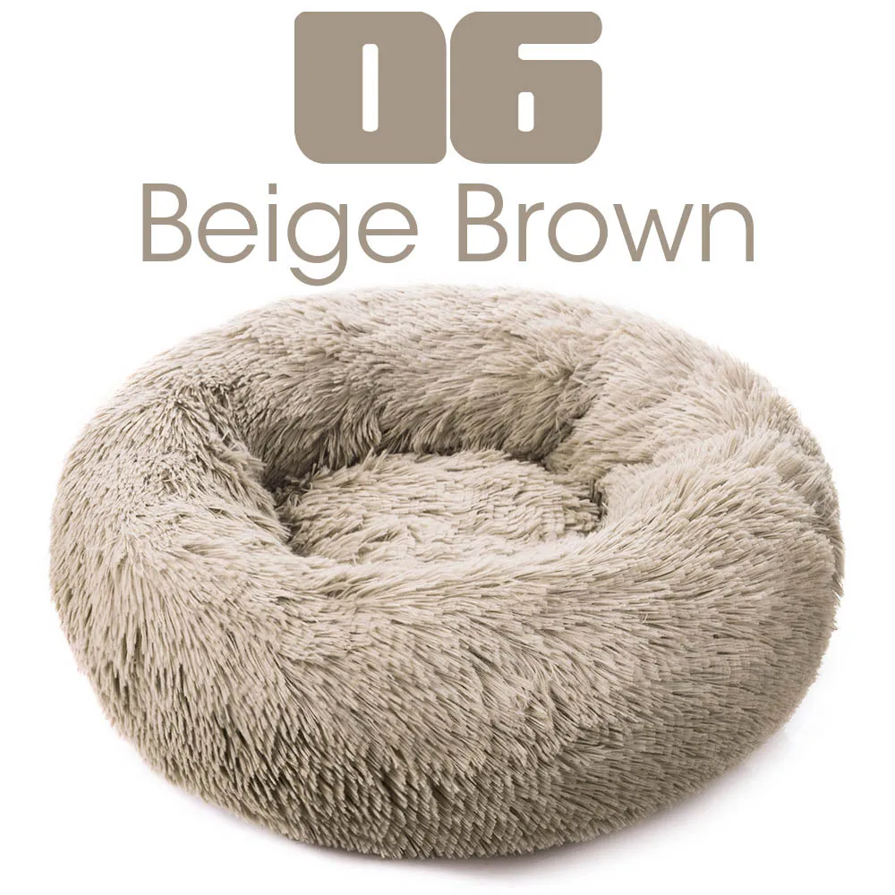 

New Super Soft Dog Mat Round Washable Long Plush Dog Kennel Cat House Velvet Mats Sofa For Dog Chihuahua Dog Basket Pet Bed