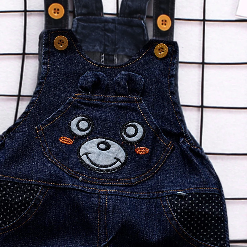 DIIMUU 1 шт. детская одежда комбинезоны для мальчиков и девочек джинсовые