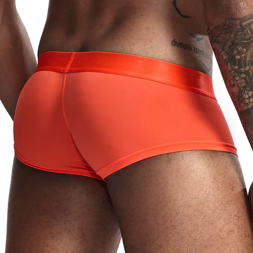 Jockmail, сексуальное мужское нижнее белье, боксеры, шорты, ледяной шелк, u-образный выпуклый мешочек, мужские трусы, cueca, боксеры, homme, слипы, Гей Нижнее белье
