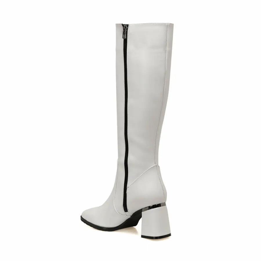 

Women Boots Butigo Gray White Women'S Heeled Boots
