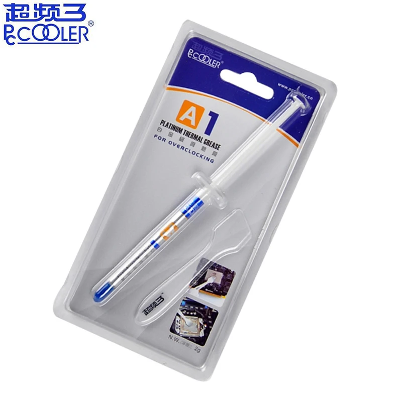 Pccooler A1 Серебряно-содержащая Тепловая смазка 2g 7 5 Вт/м. k кулер для процессора паста