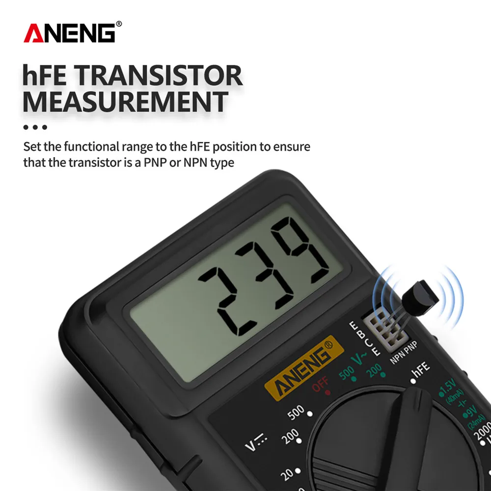 ANENG мультиметр цифровой мини тестер multimeter esr метр мультиметры транзистор