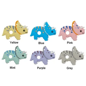 Chenkai, 10 шт., не содержит Бисфенол А, Силиконовые Зубные кольца, сенсорные Детские колье сделай сам, подвеска, искусственные игрушки