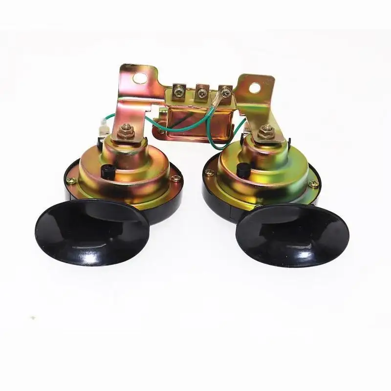 

Car horn 12V24V super loud double tone snail horn waterproof universal built-in relay