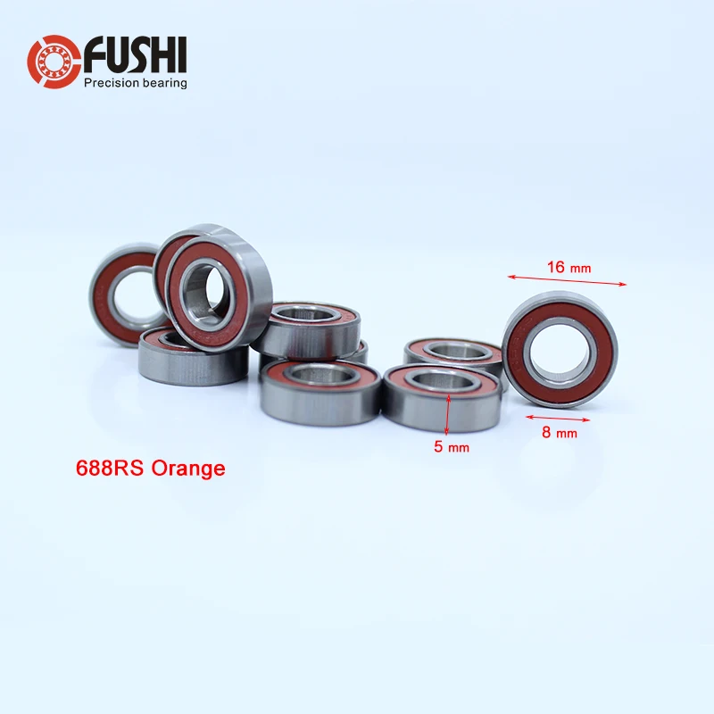 

MR117rs 687rs MR128rs MR148rs 688rs Bearing ABEC-3 10PCS RC Car Trucks Racing Hobby Ball Bearings For 1/10 1/8 Traxxas Axial