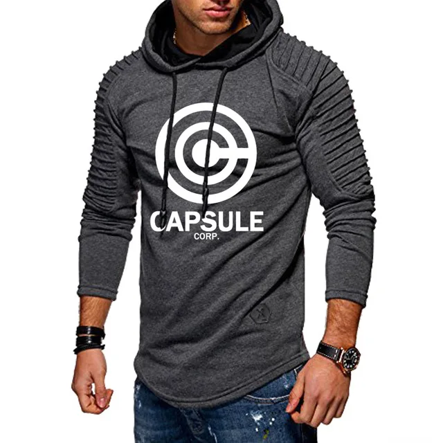 В стиле аниме Драконий жемчуг зет чехол Capsule Corp Принт толстовки для мужчин с