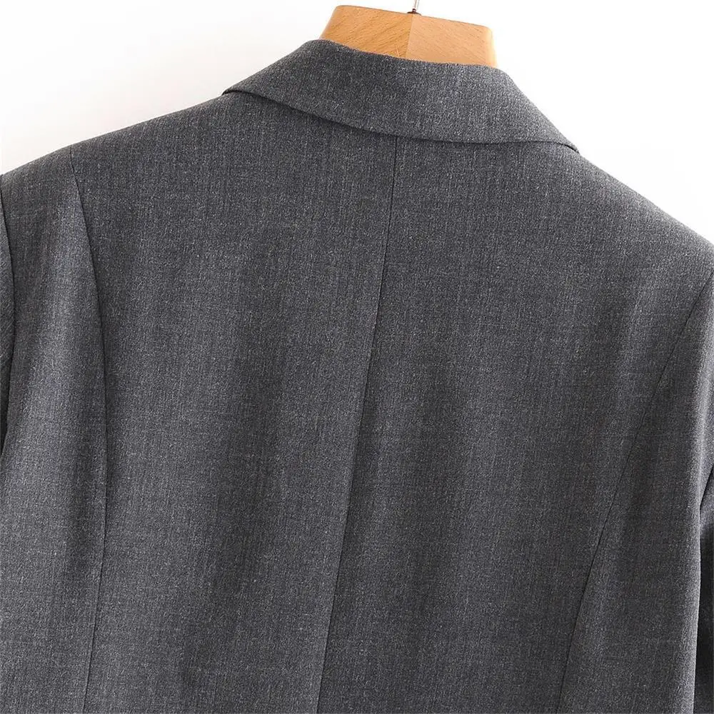 

2020 autumn new style fashion wild slim slim casual temperament thin blazer lapel lace-up short female top