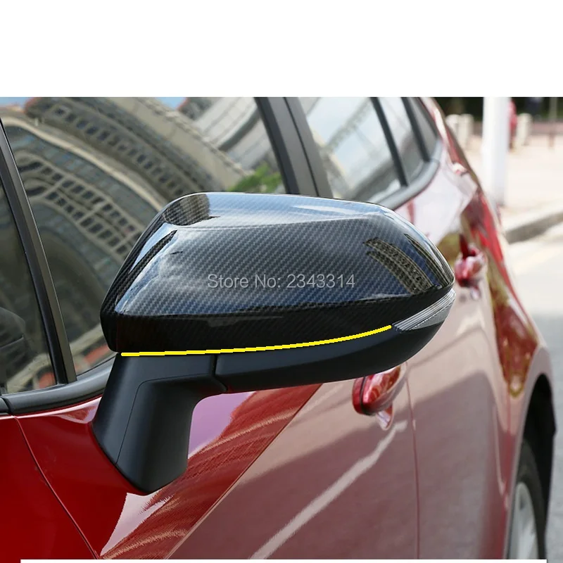 

For Toyota Yaris Cross 2020 ABS Carbon Fiber Door Rearview Mirror Shell Decoration Frame Cover Trim Car Styling Accessories