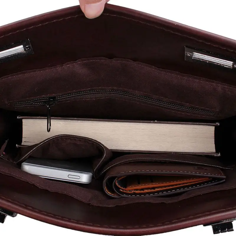 Мужская кожаная сумка мессенджер Сумка через плечо для ноутбука деловая