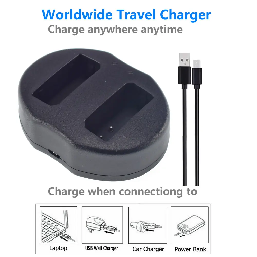 LP-E10 Батарея (2 штуки в упаковке) + двойной Зарядное устройство для цифровой