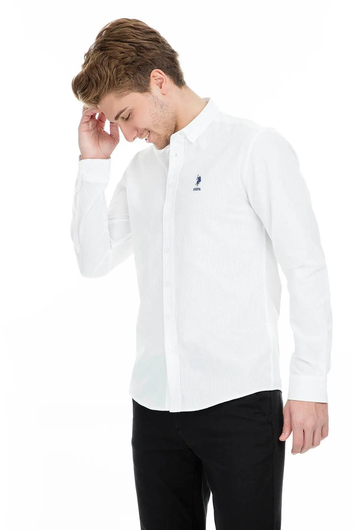 U. S. POLO мужская рубашка G081SZ00|Повседневные рубашки| |